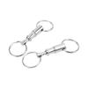 2PCS Dual Quick Release Keyring Detachable Double Split Ring Key Ring for Hanging House Key Belt