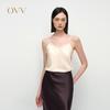 OVV Damen 20MM Schweres Seidensatin Schrägschnitt Cami Top