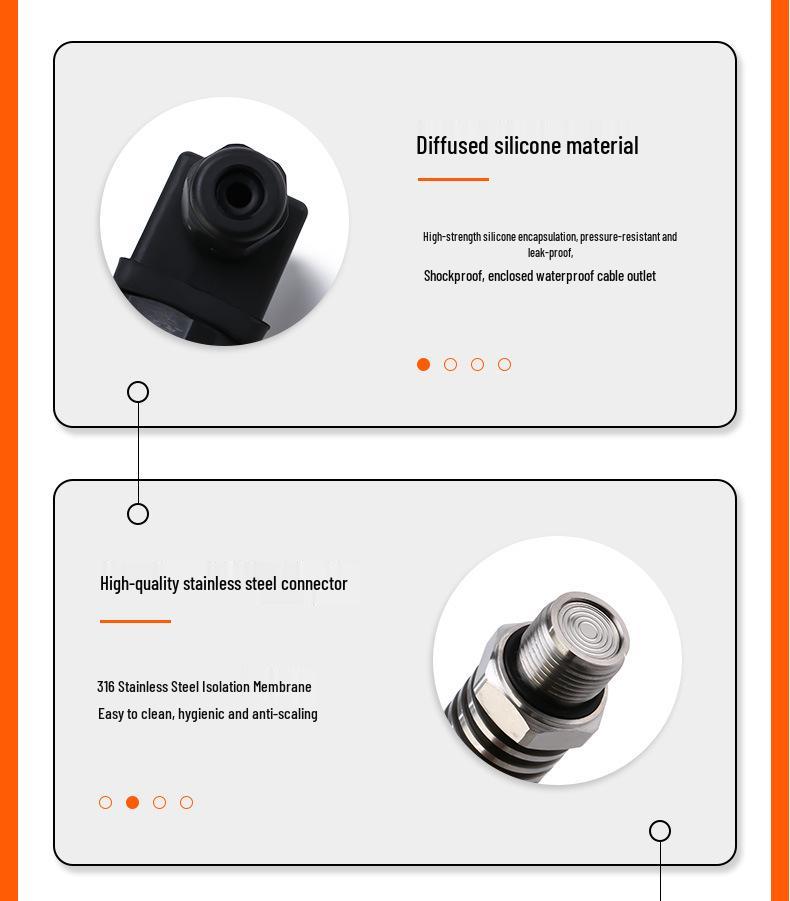 Stainless Steel High-Temp Sanitary Diaphragm Pressure Sensor