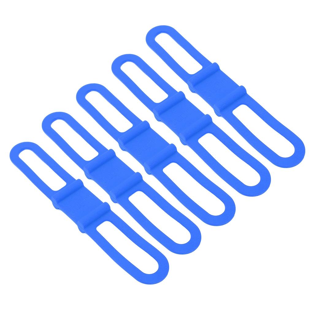 DUUTI 5 Stück Fahrrad Silikonband Radfahren Taschenlampe Lenkerhalterung Halter Mehrzweck Fahrradgurte