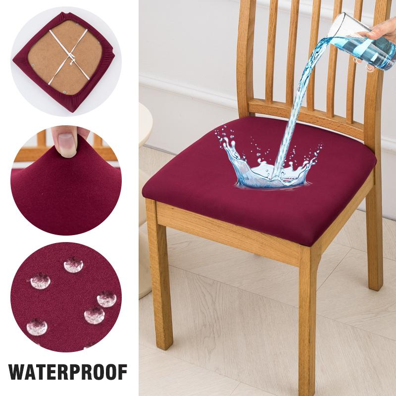 Waterproof Seat Covers For Dining Room Elastic Chairs Covers Dining Chair Cover Washable Seat Case For Kitchen,El,Restaurant