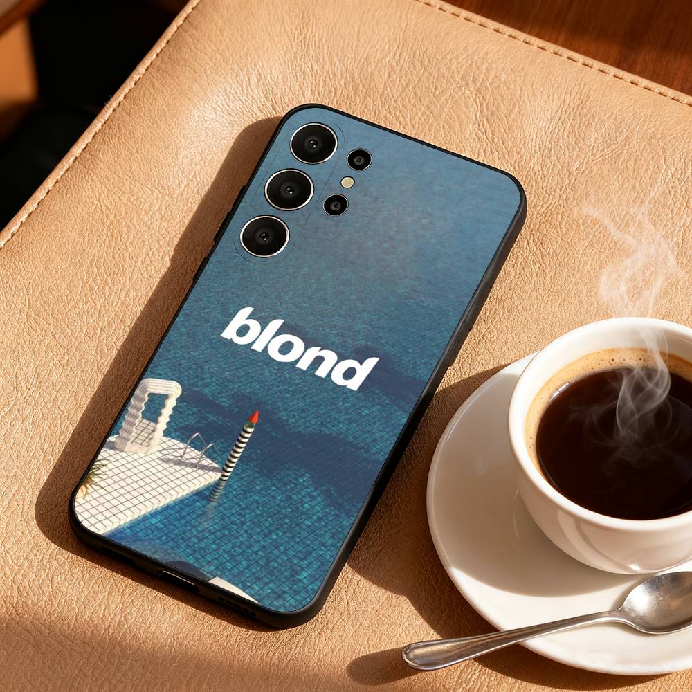 

F-Frank Ocean B-Blonde Phone Case For Samsung S26,S25,24,23,22,30,21,10,9,Ultra,Plus,Lite,Black Soft Case Samsung S24fe