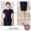 Gray Women's High-End Professional Short-Sleeve Two-Piece Summer Workwear