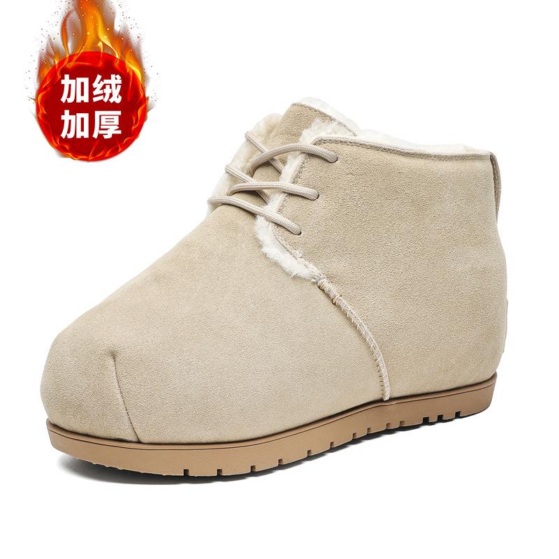 

3550 хлебные сноубутсы мужские и женские парные нишевый дизайн бархатные утолщенные хлебные туфли Микки большая голова хлопковые туфли 44-Men s Size