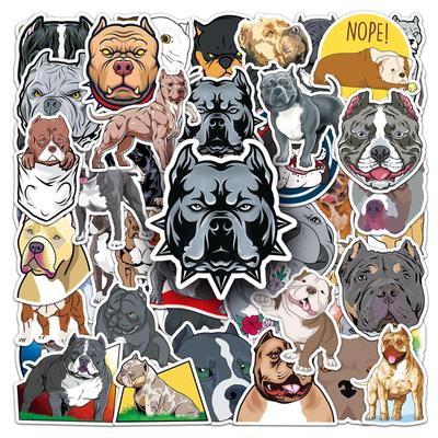 50-Piece Bulldog Graffiti Cartoon Dog Stickers - Waterproof DIY Decorative Set for Phone & Suitcase