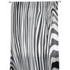 Perdele din voal cu dungi albe și negre din zebră pentru tratarea ferestrelor din camera de zi Perdele transparente pentru dormitor draperii de bucătărie