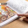 Drawing Pads for Colored Pencils Cozy Village Coloring Book, Thickened Cotton Pulp Paper, Stress Healing Cartoon Illustrations Relief Portable
