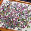 Natural Brazilian Afghan Tourmaline Faceted Watermelon Abacus Bead Bracelets with Safety Buckle