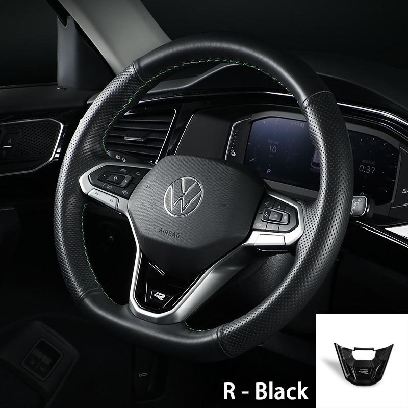 2026 Nouveau Pour VW VOLKSWAGEN Nouveau Logo R GTI Badge Couvre-volant de voiture Autocollant à Sequins Pour Volkswagen Sagitar Magotan Bora Lav