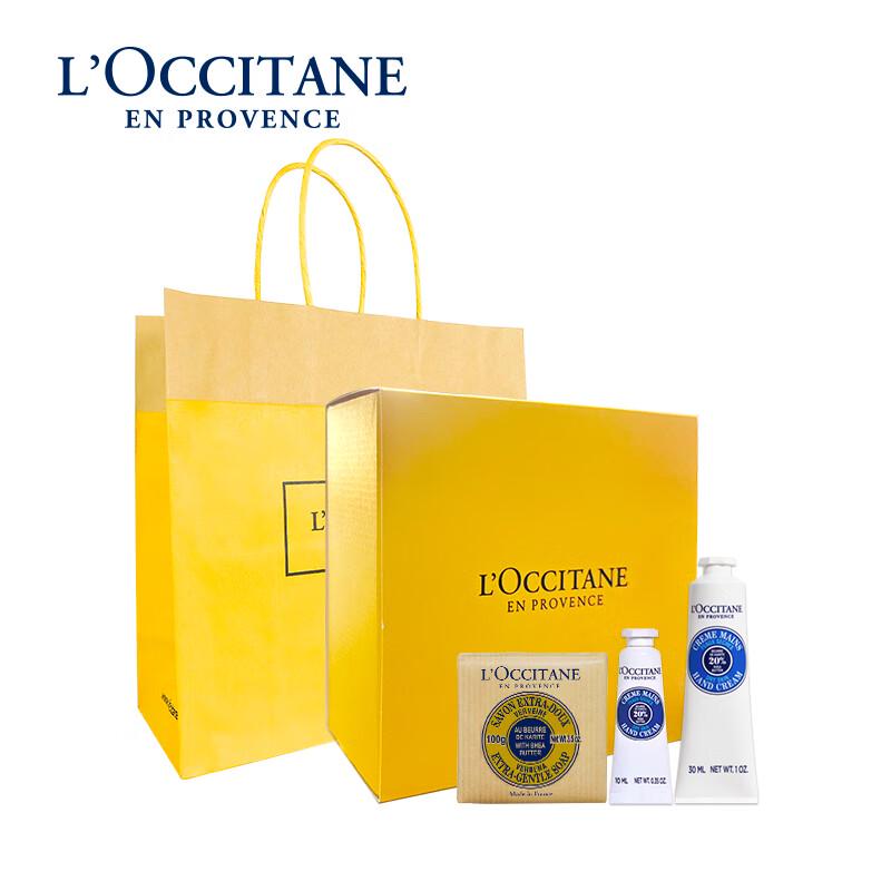 Подарочный набор L Occitane: Крем для рук с маслом ши и мыло