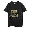 Men's Brand T-shirts Kings Are Born In August Tshirts Birthday King Tops Kings Are Born In Jan To Dec Tees Birthday Party Shirts