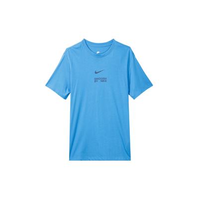 T-shirt Décontracté à Manches Courtes avec Logo Imprimé Vêtements de Sport Homme Hauts Bleu Clair FD1245-406