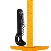 2 Pcs Black Multifunctional Red Wine Bottle Opener Three In One 5.7 Inches Stainless Steel Bottle Opener