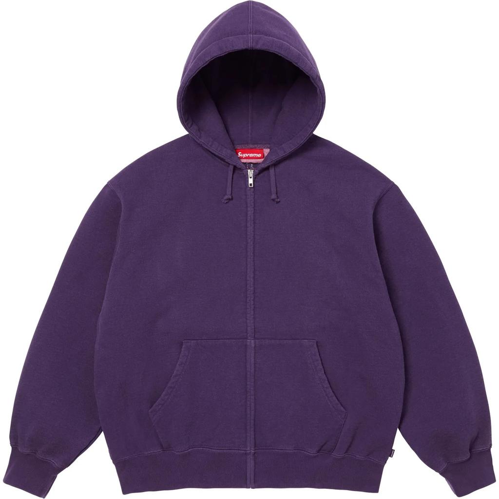 Supreme Cut Out Zip Up Hooded Sweatshirt Dark Purple