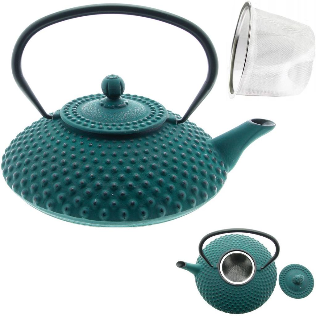 Kettle, Teapot, Cast Iron Infuser With Herb Tea Strainer 1.25 L Cast Iron