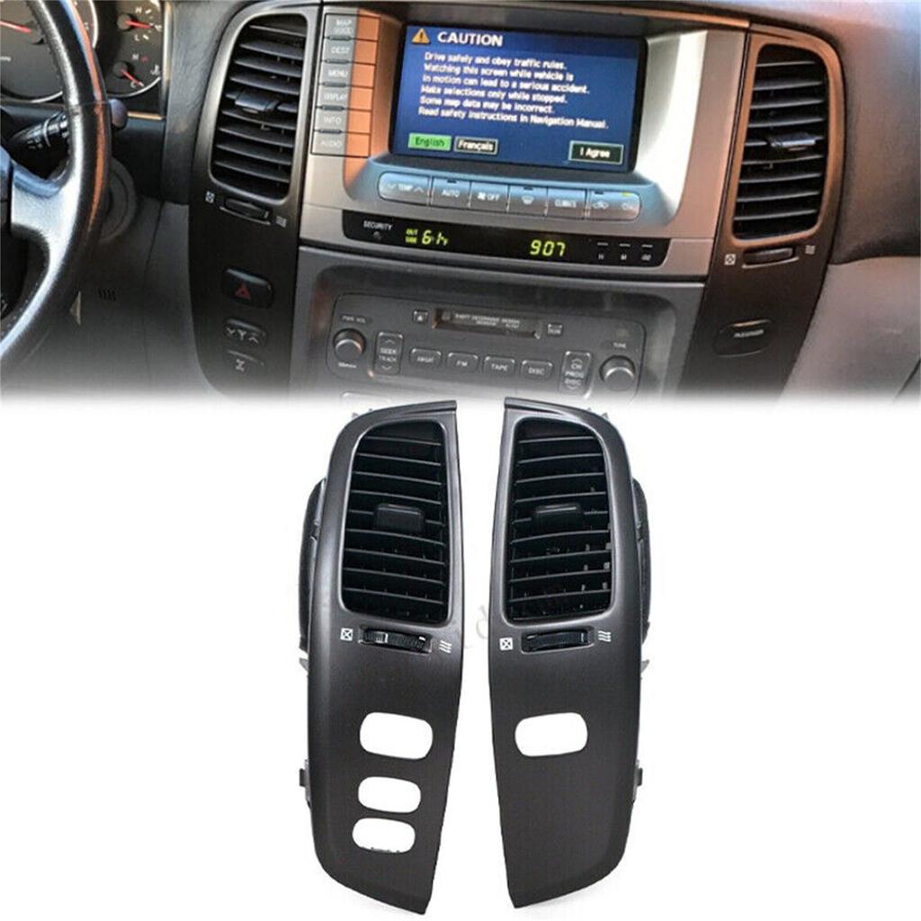 1 Pair Car Interior Air Vent Dashboard Air Vent Sensor Panel Accessories Compatible for 100 LC100 FJ100 UJZ100 1997-2007