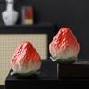 Strawberry Ceramic Tea Jar Simulation Fruit Storage Jar Sealed Moisture Proof Jar Tea Box Household Tea Storage Container