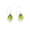 Peridot Gemstone Earrings925 Stamped Silver Handmade Jewelry Gift For Girlfriend EE-163-14