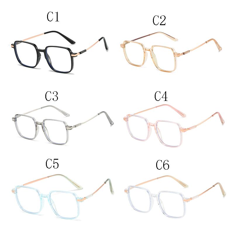 Anti-Blue Light Glasses Square Metal Eyewear Women High Quality Luxury Eyeglasses Blue Light Blocking Man Lady Computer Eyeglas