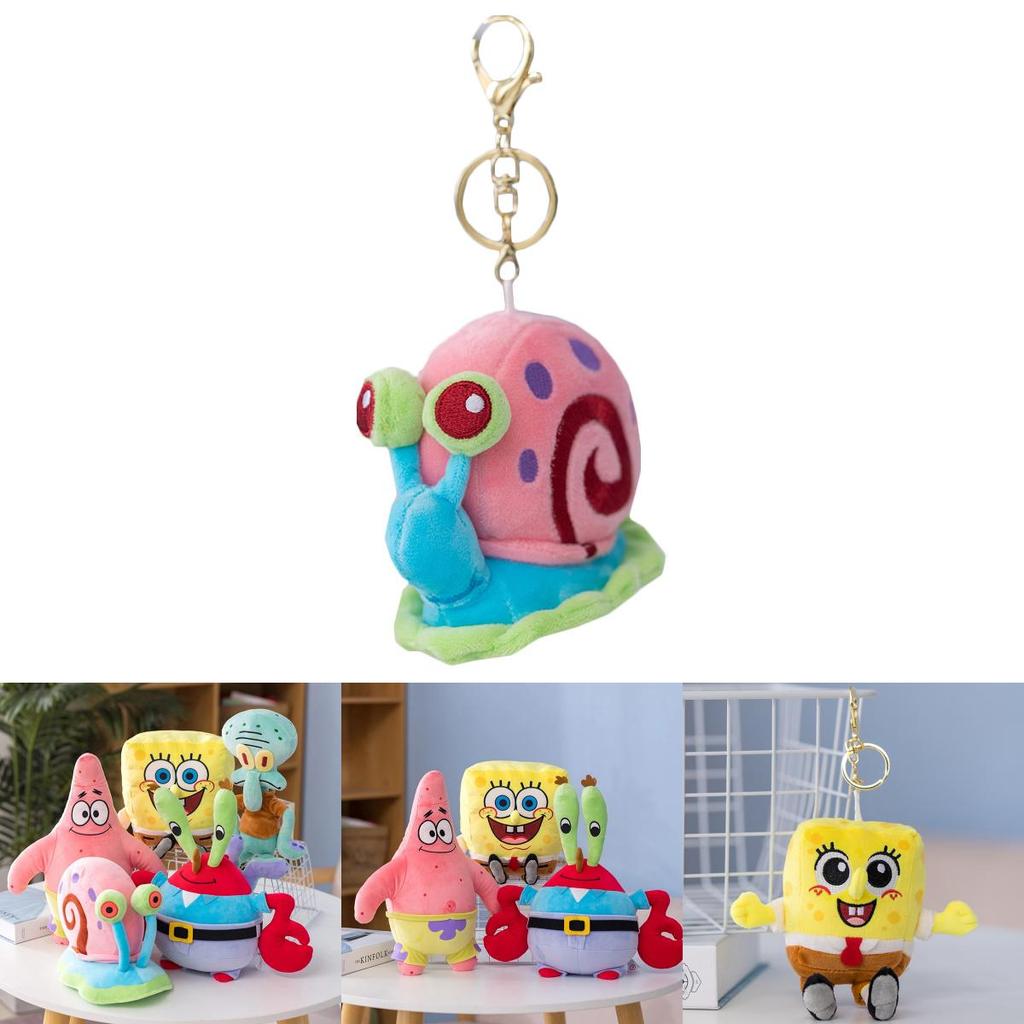Super Suave Bob Esponja Patricio Estrella Calamardo Juguete de Peluche Colgante Para Niños Niñas Lindo Kawaii Muñeco Relleno Regalo