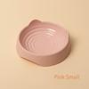Cat Ear Shaped Cat Bowl, Plastic Cat Food Bowl Water Bowl Snack Basin, Pet Feeding Supplies