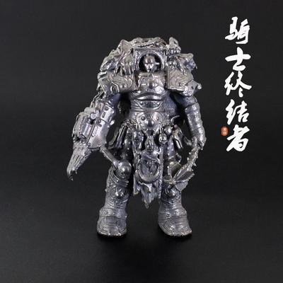 Robot Chevalier Soldat Exosquelette Mécanique en Laiton Modèle Décoration de Bureau Ornements Ornement de Jeu Cadeau
