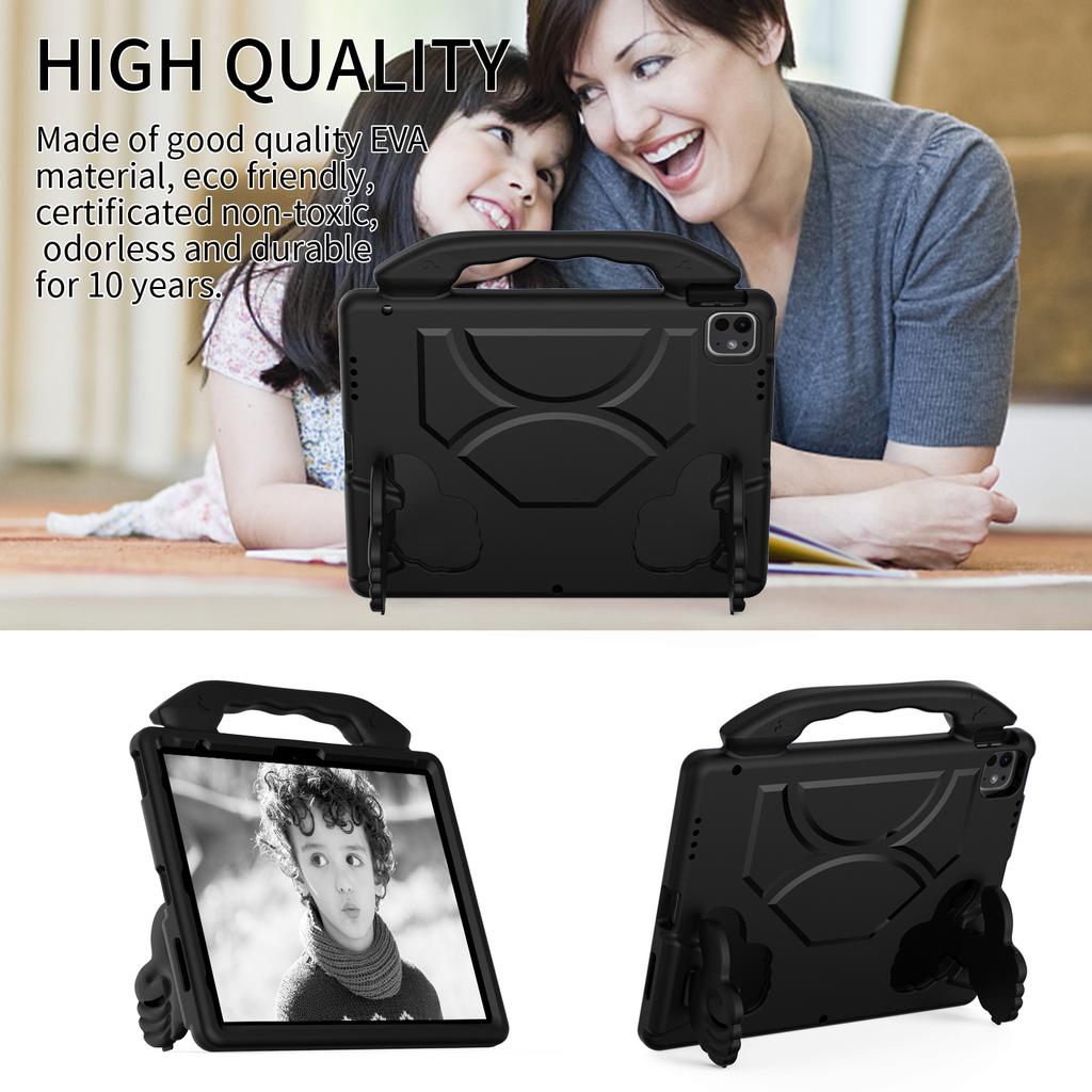 For iPad Pro 12.9-inch (2018)/(2020)/(2021)/(2022)/Air 13 (2025)/(2024)/Pro 13 (2024) Tablet EVA Case with Thumb Kickstand