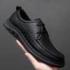 Men Shoes lace up black Casual genuine Leather Outdoor Shoes Non-Slip Men's Shoe Handmade Leisure Footwear business men shoes