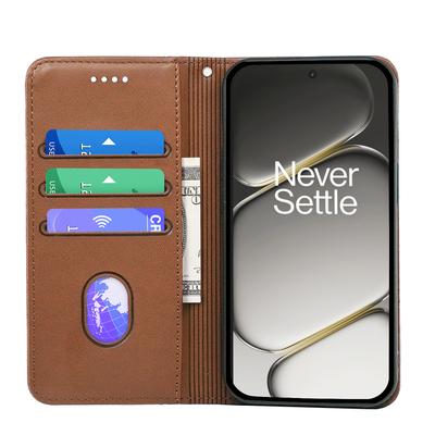 For OnePlus 15R 5G/Ace 6T 5G/Ace 6 5G Wallet Case Magnetic Closing PU Leather Phone Cover with Wrist Strap