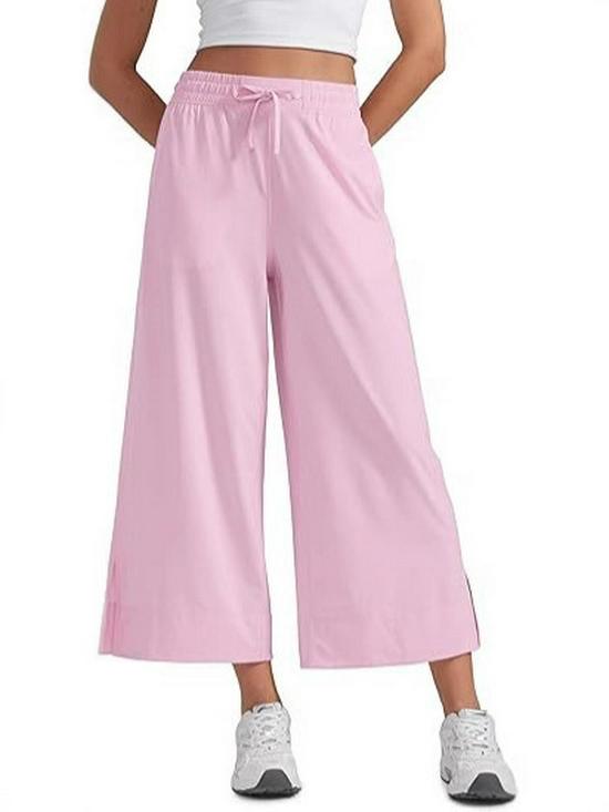

Women s European and American Style High-Waist Wide-Leg Slit Trousers - Fashionable, Lightweight, Loose Fit for 2025. Double Extra Large рожевий