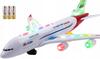 Large Passenger Airplane Lights Sound Drives