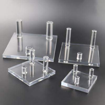 Transparent Acrylic Display Stand Ore Crystal Raw Stone Mineral Specimen Ornaments Rack Rock And Stone Jewelry Display Holder