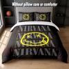 Nirvana Design Bed Bedding Set 1 Duvet Cover + 2 Pillowcases Soft Breathable Household Bed Linens