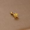 Gold Stainless Steel Earrings with Zircon Studs - Creative and Elegant Design