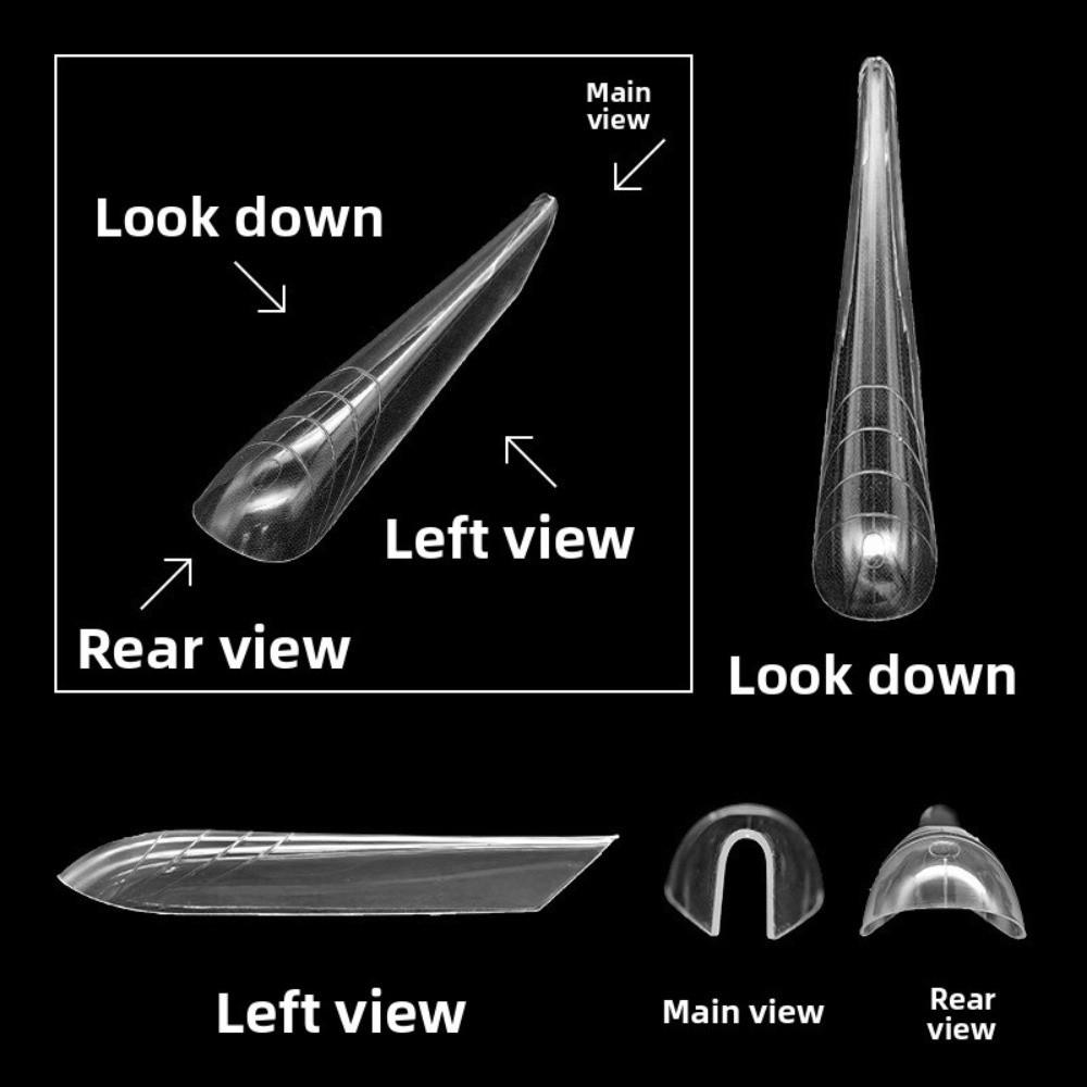 Ultradünne Dual-Form-Nägel Farbige Nagelspitzen Sandwich-Nagelformen für den professionellen Gebrauch in Nagelstudios