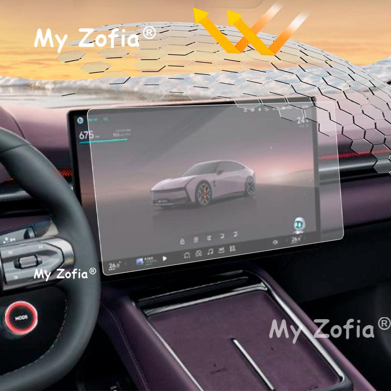 For Xpeng P7 2025 2026 Car Tempered Glass Film Touch Screen Navigation GPS Protection Rear Display Anti-Scratch Accessories