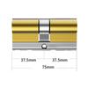 Common Security Door Lock Brass Cylinder  Anti Pry Stainless Steel Anti-collision Beam Class C Cylinder 10 Alloy Keys Key Lock