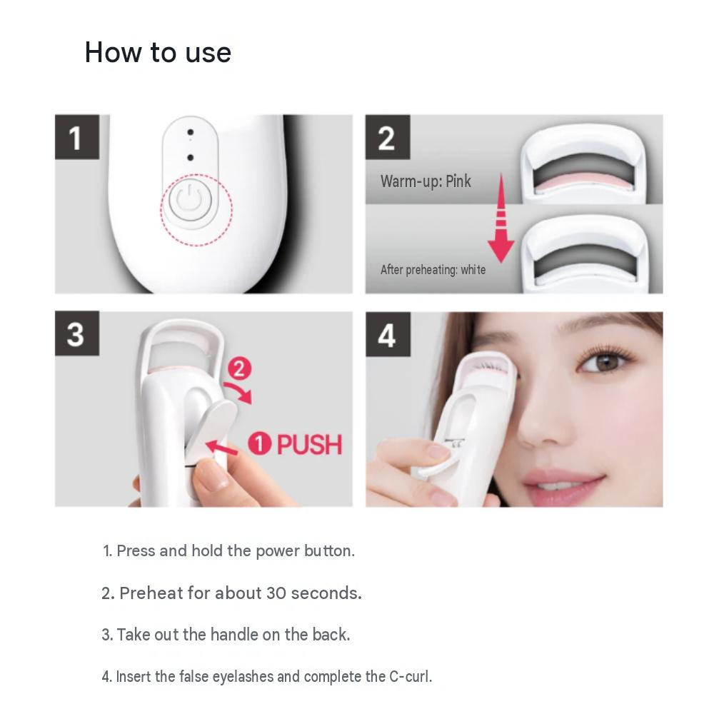 Type-C Charging Heated Eyelash Curler