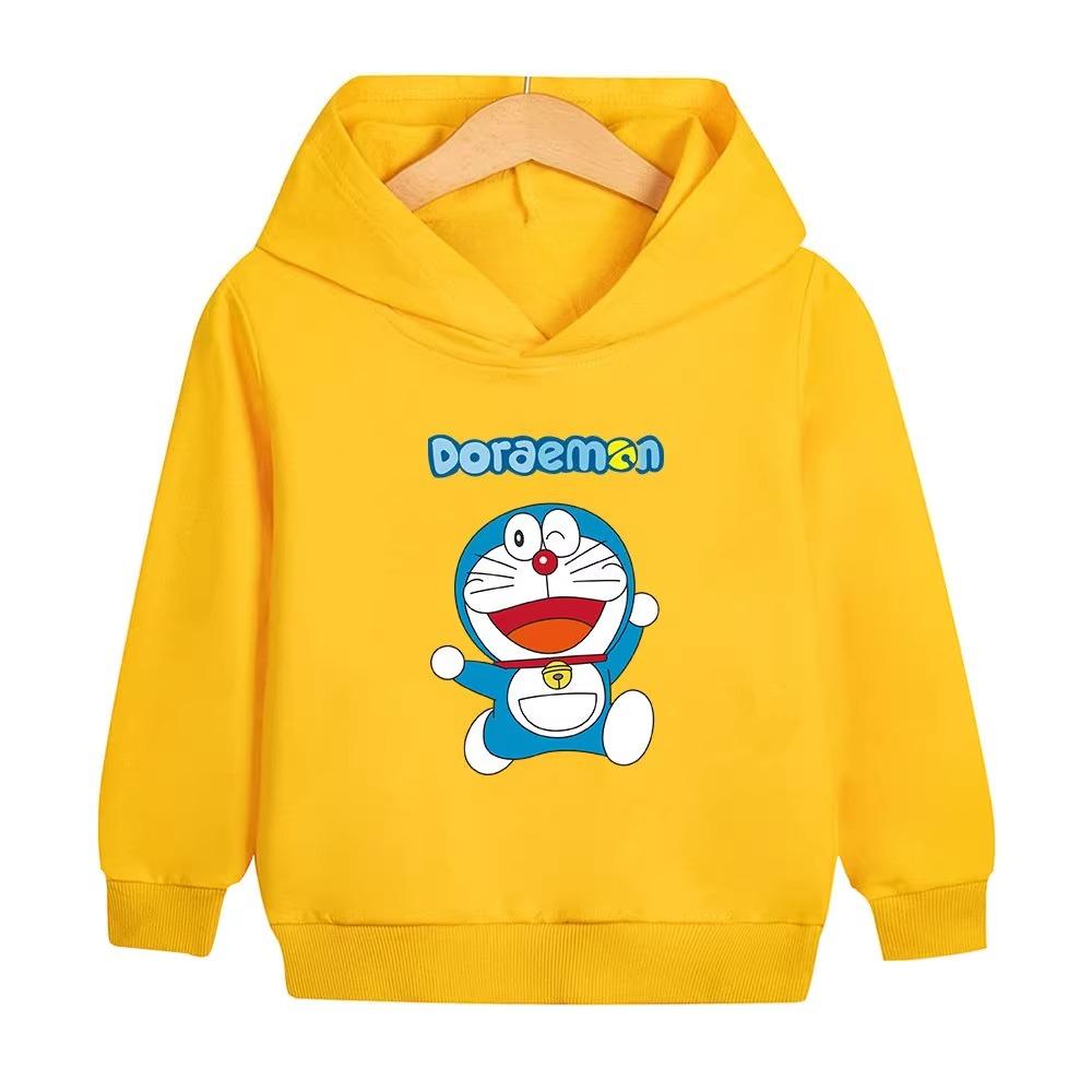 Doraemon Kinder-Hoodie Herbst und Winter Warm Jungen- und Mädchenkleidung Lässige Mode Kinder-Sweatshirt