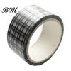 Black And White Plaid Tape Grid Washi Tape, Pattern Decorative Masking Hand-tearable for Arts, DIY Crafts, Journals, Planners, Scrapbooking,