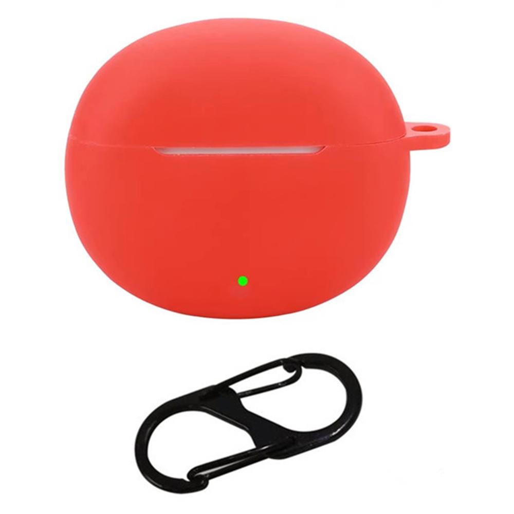 For Honor Earbuds X8 Silicone Case Wireless Earphones Protective Cover with Anti-Lost Buckle