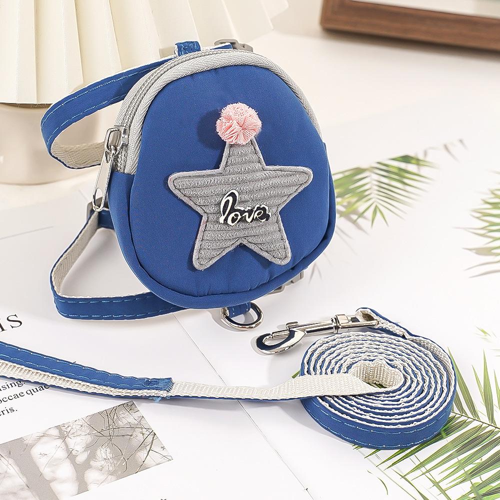 

Pet плюшевый щенок собака кошка вне рюкзак анти-лом свободный нагрудный ремень поводок принадлежности для выгула собак S (bust 25-35cm)