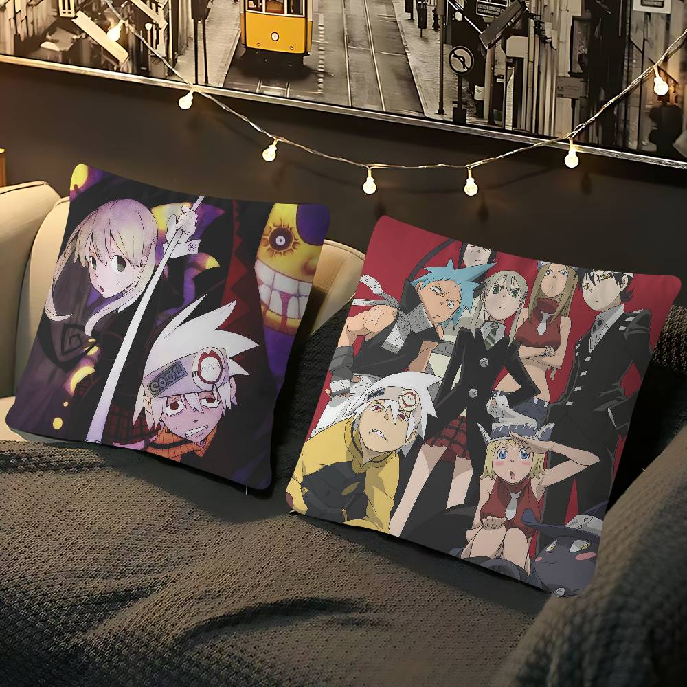 Anime S-Soul E-Eater Pillowcase Toon Gift Cushion Cover Bedroom Home Sofa Chair Seat Decor Pillow Case