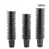 50Pcs PP Hydroponics Net Pot Soilless Cultivation Flower Planting Grow Mesh BasketBlack