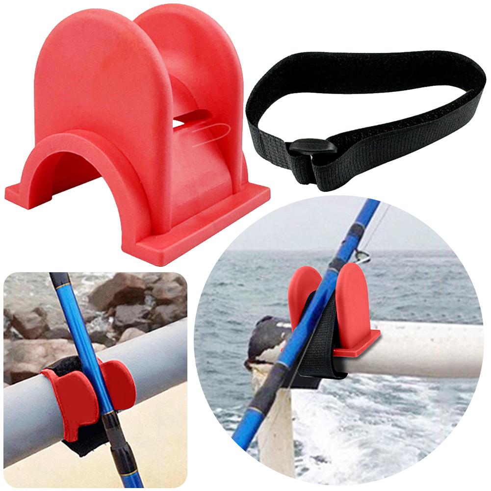 1/2pcs U-Shaped Fishing Rod Support Portable Fishing Feeder Pod Stand TPE Fishing Baits Keeper Fishing Gear Accessories
