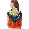 90cm French Women Decorative Twill Large Square Scarf Fashion Travel Scarf Headscarf