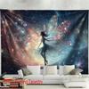 Abstract Galaxy Nebula Fairy Dream Space Wall Tapestry Large Size Romantic Cosmic Art Hanging Decor Print