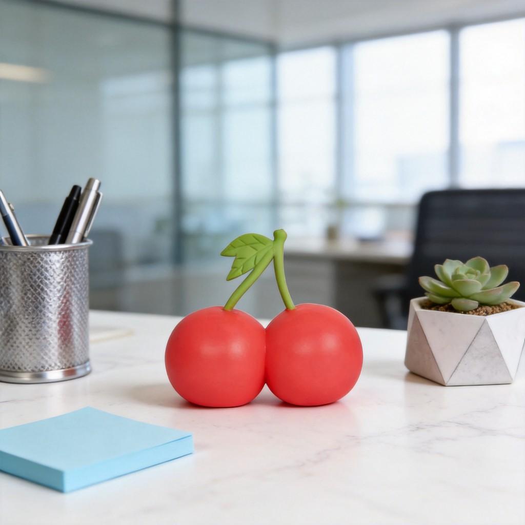 Squeezy Squeeze Cherries Silicone Stress Relief Toy For Home Office And Kids
