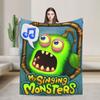 Warm Blanket Camping My Singing Monsters Bedding Throws Flannel Bedspread For Couch Chair Sofa Bed Pattern Sofa Bed Cover