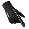 Autumn and winter waterproof velvet warm reflective strip outdoor riding full finger gloves men's and women's touch screen windproof gloves